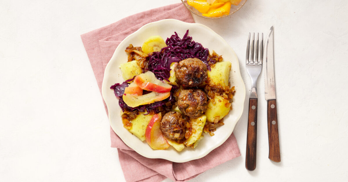 Hollandse pot met een Oosterse twist: hert-rundergehaktballetjes ...